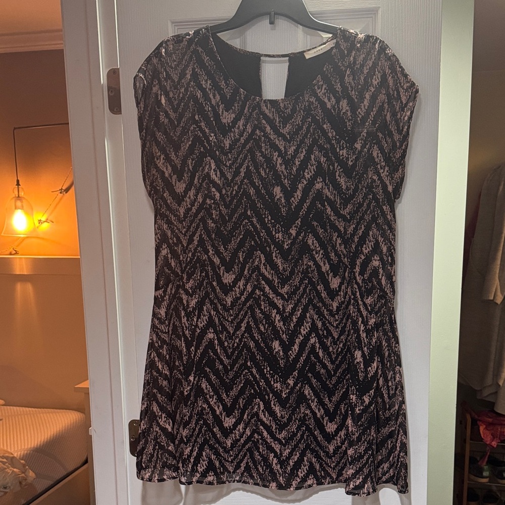 Lush Black and Pink sheer fully lined